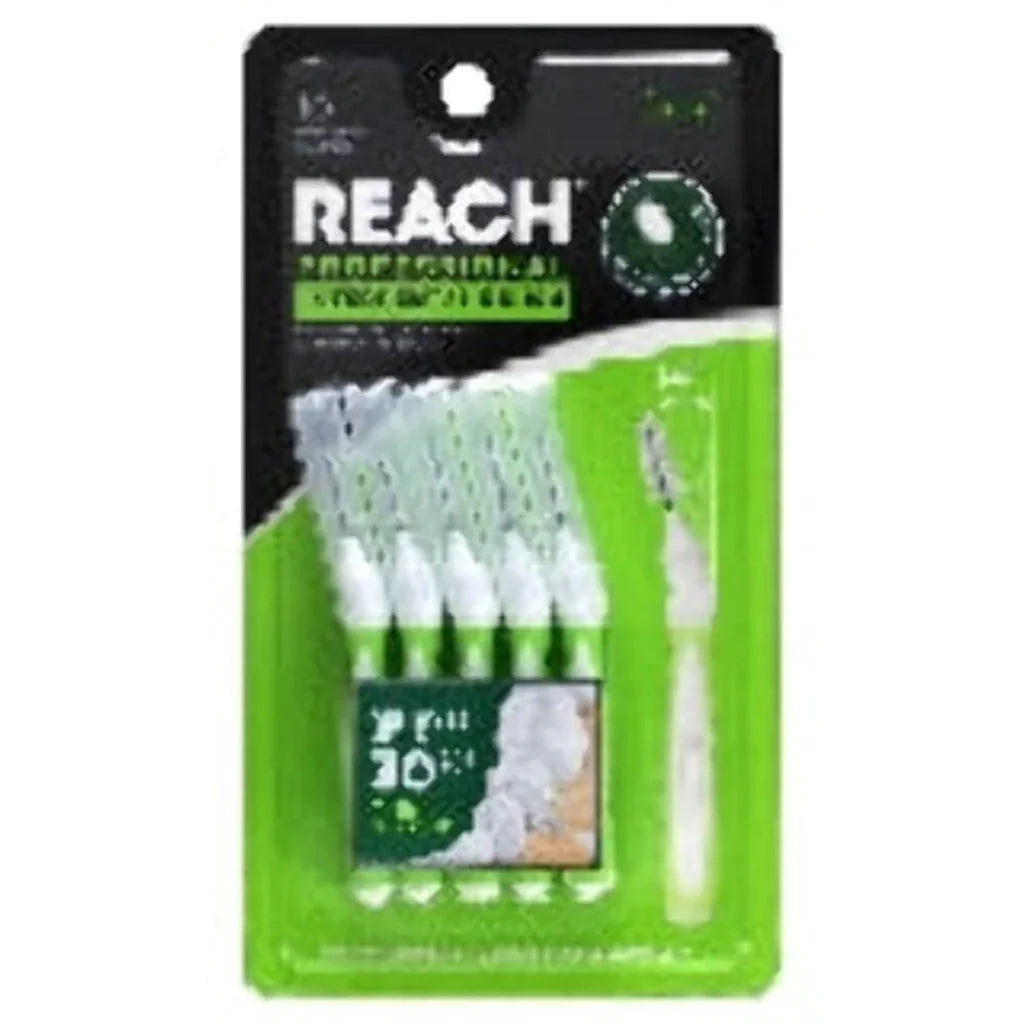 Reach Professional Interdental Brush Wide 10 interdental cleaners in green and white blister pack