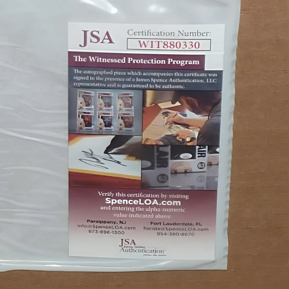 Ric Flair autographed deluxe framed 11x14 photo JSA certification card