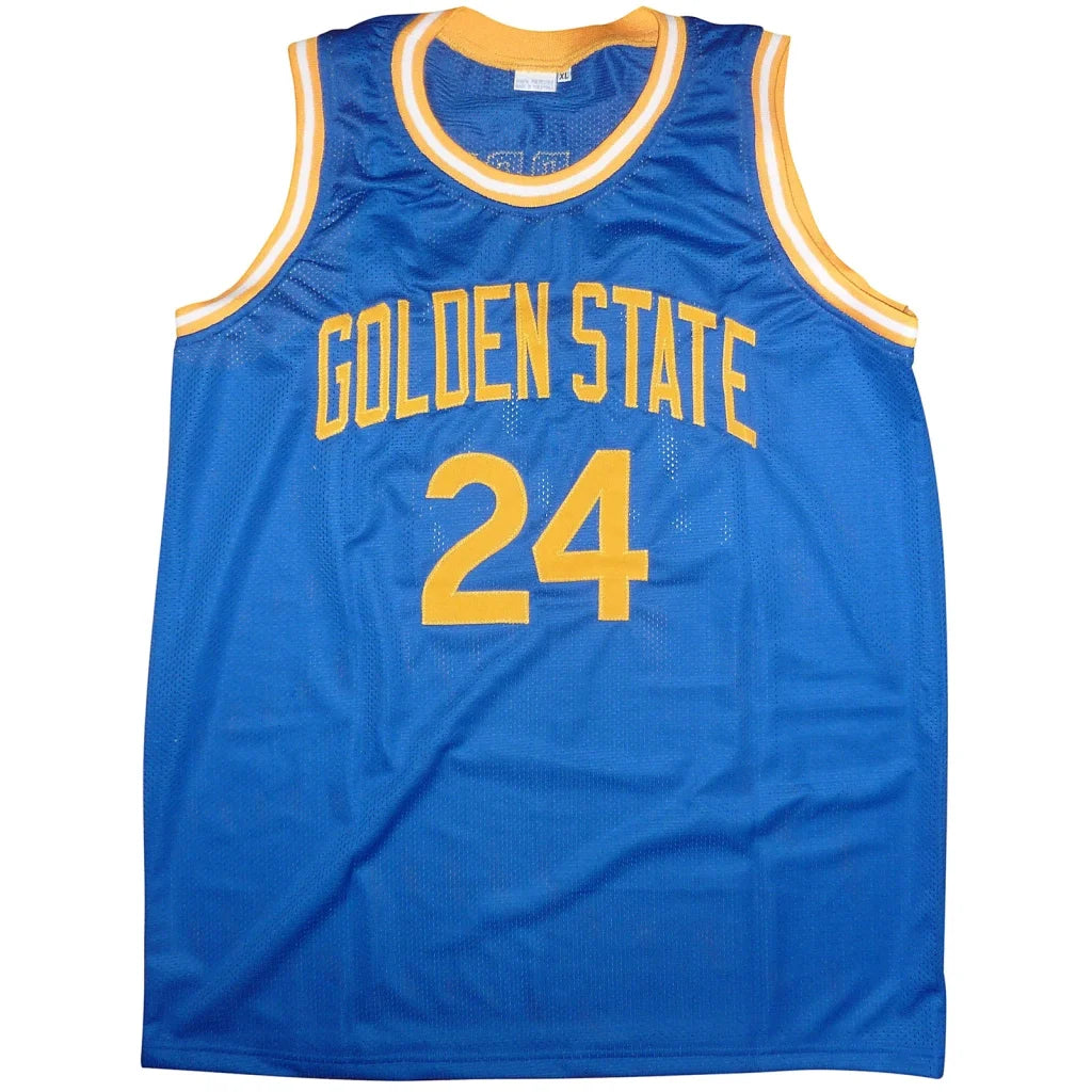 Rick Barry autographed Golden State custom jersey blue #24
