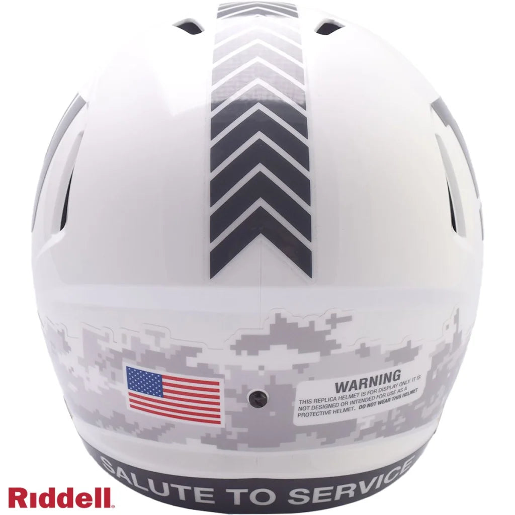 Riddell NFL Salute to Service Military Tribute Football Helmet | Authentic Sports Collectible | vintageantiquesgifts.com