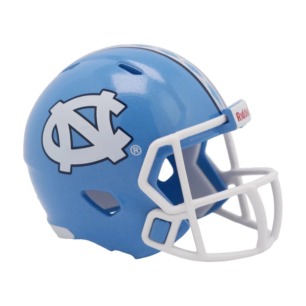 Carolina blue Riddell Speed Pocket Pro Tar Heels mini helmet