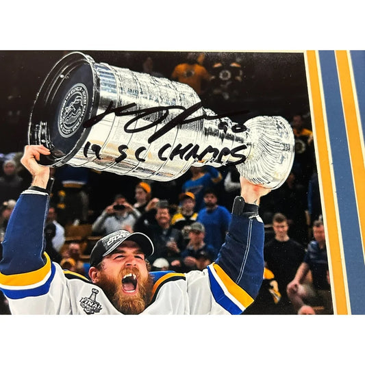 Ryan O’Reilly autographed St. Louis Blues 2019 Stanley Cup framed 8x10 photo