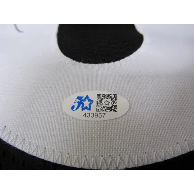 Authentication sticker with QR code and serial number on Ryan Shazier signed jersey Pittsburgh Steelers