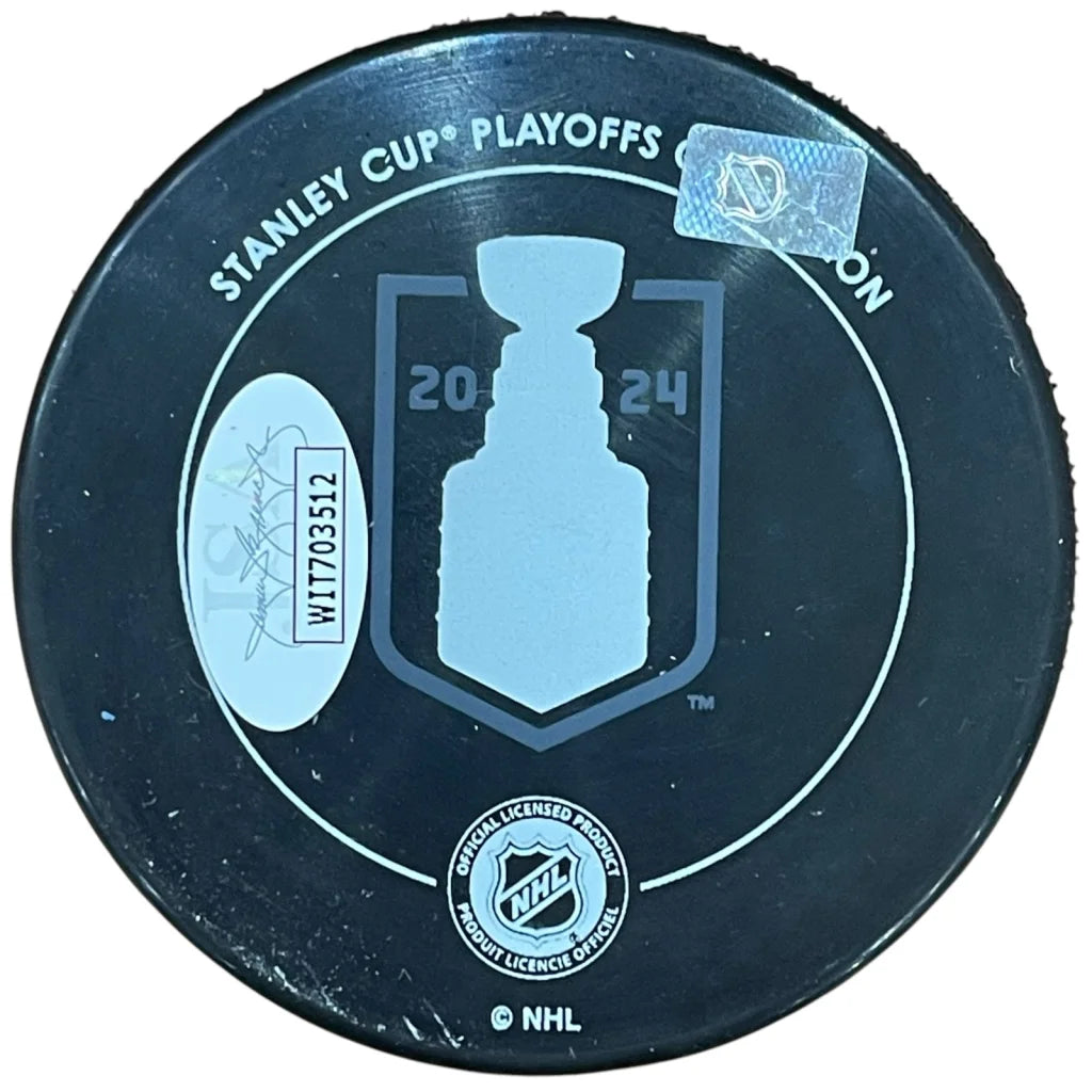 Sam Bennett autographed Florida Panthers 2024 Stanley Cup puck