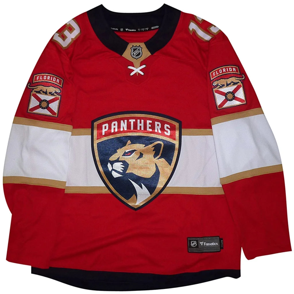 Sam Reinhart autographed red Florida Panthers #13 Breakaway jersey