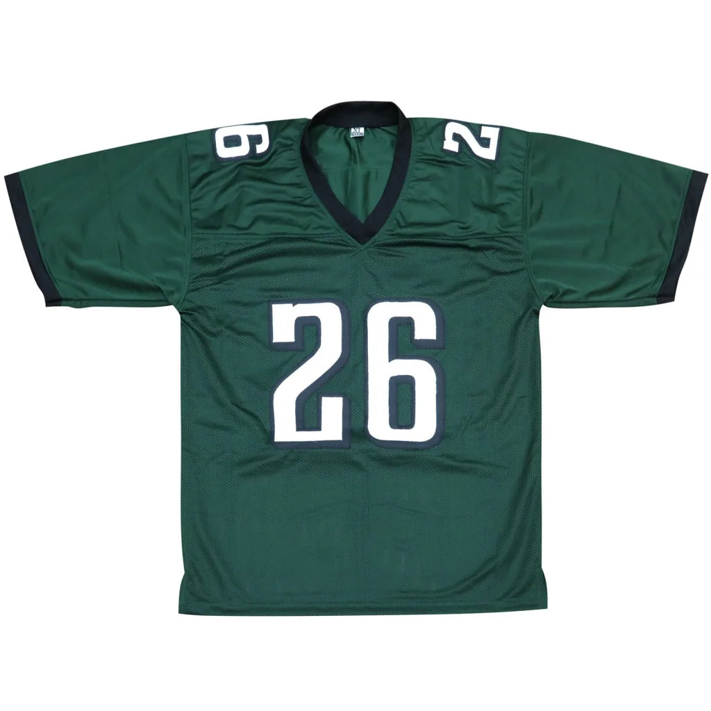 Saquon Barkley autographed Philadelphia green custom jersey #26