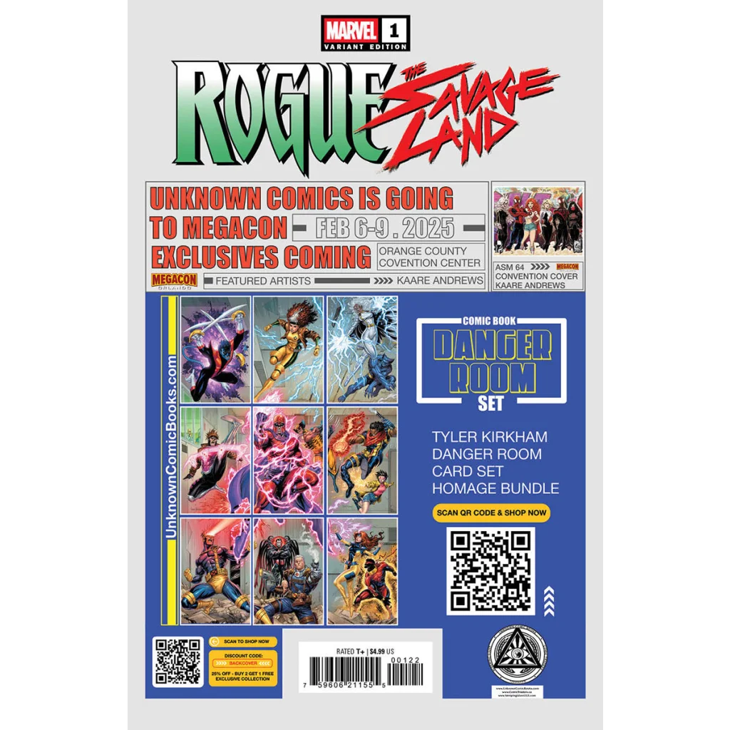 Rogue: The Savage Land #1 Nathan Szerdy Exclusive Variant | Collectible US Comic Book Variant | vintageantiquesgifts.com