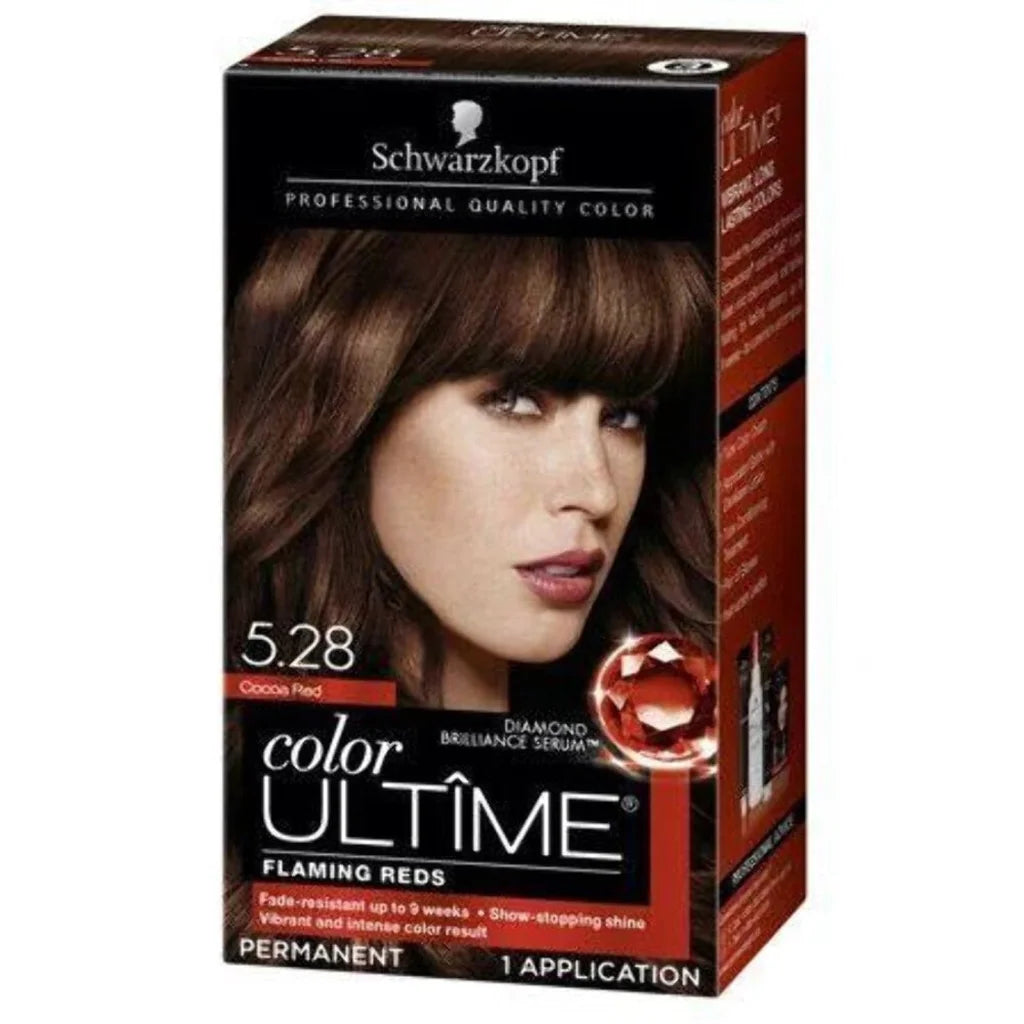 Schwarzkopf Color Ultime 5.28 cocoa red permanent hair color box