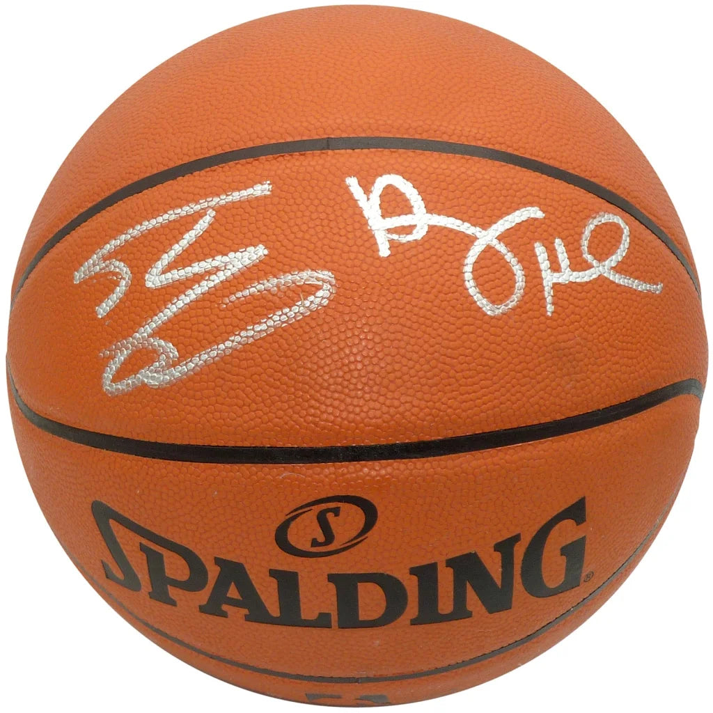 Autographed NBA basketball by Shaquille O’Neal and Anfernee Penny Hardaway