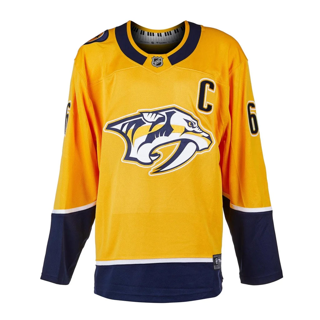 Shea Weber autographed Nashville Predators gold #6 breakaway jersey