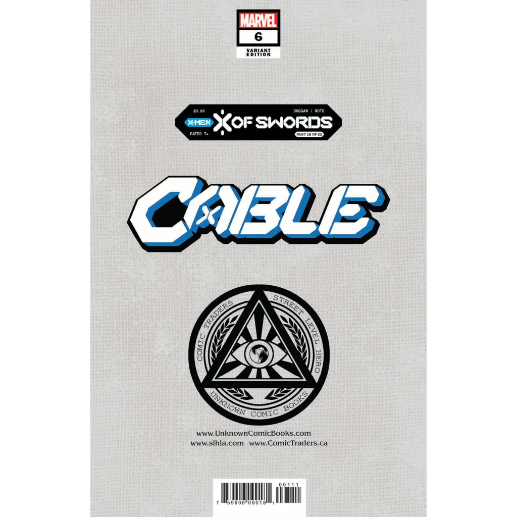 Signed Cable #6 David Nakayama Exclusive Variant comic cover with mystical symbol