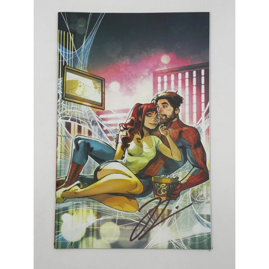 Jonathan Hickman signed Ultimate Spider-Man cover art print with Marco Checchetto artwork