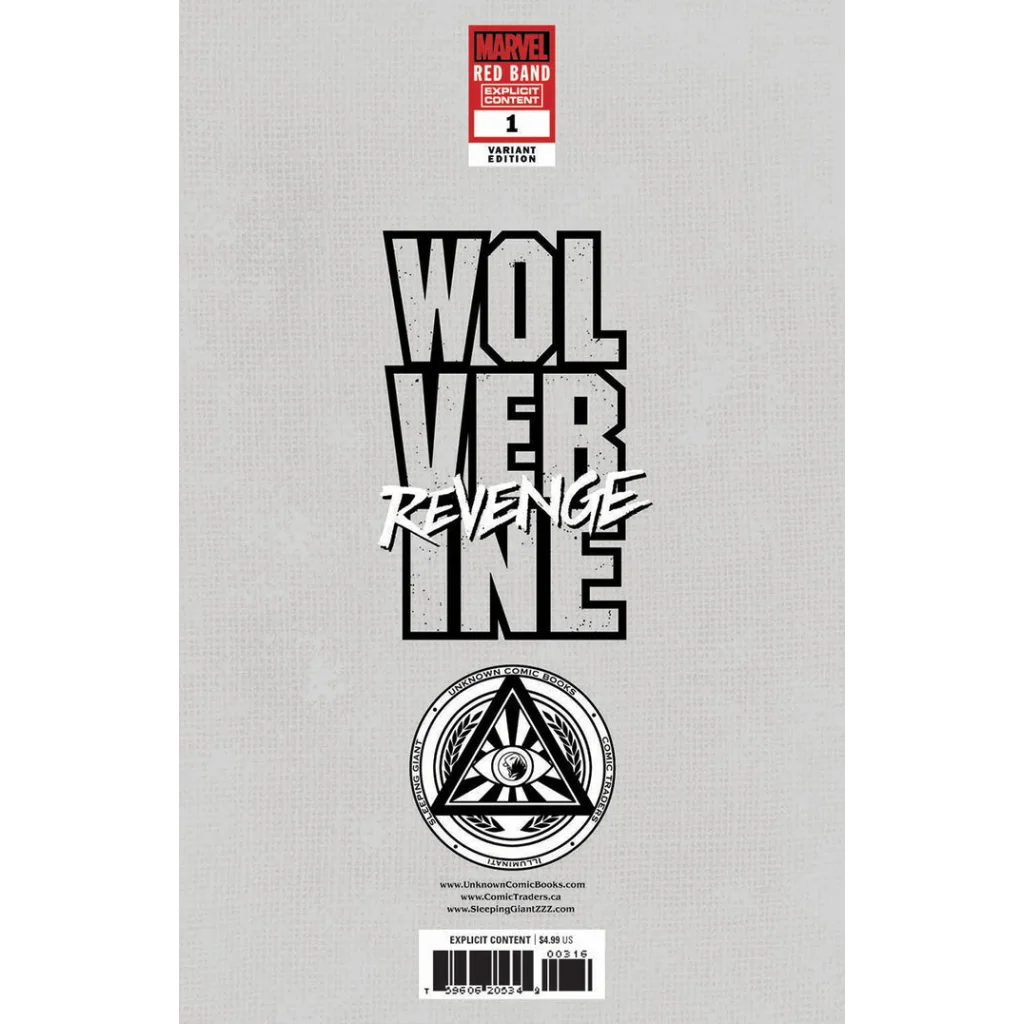 Savage Wolverine Red Band Lee Exclusive Var Comic Unleashed with explicit content
