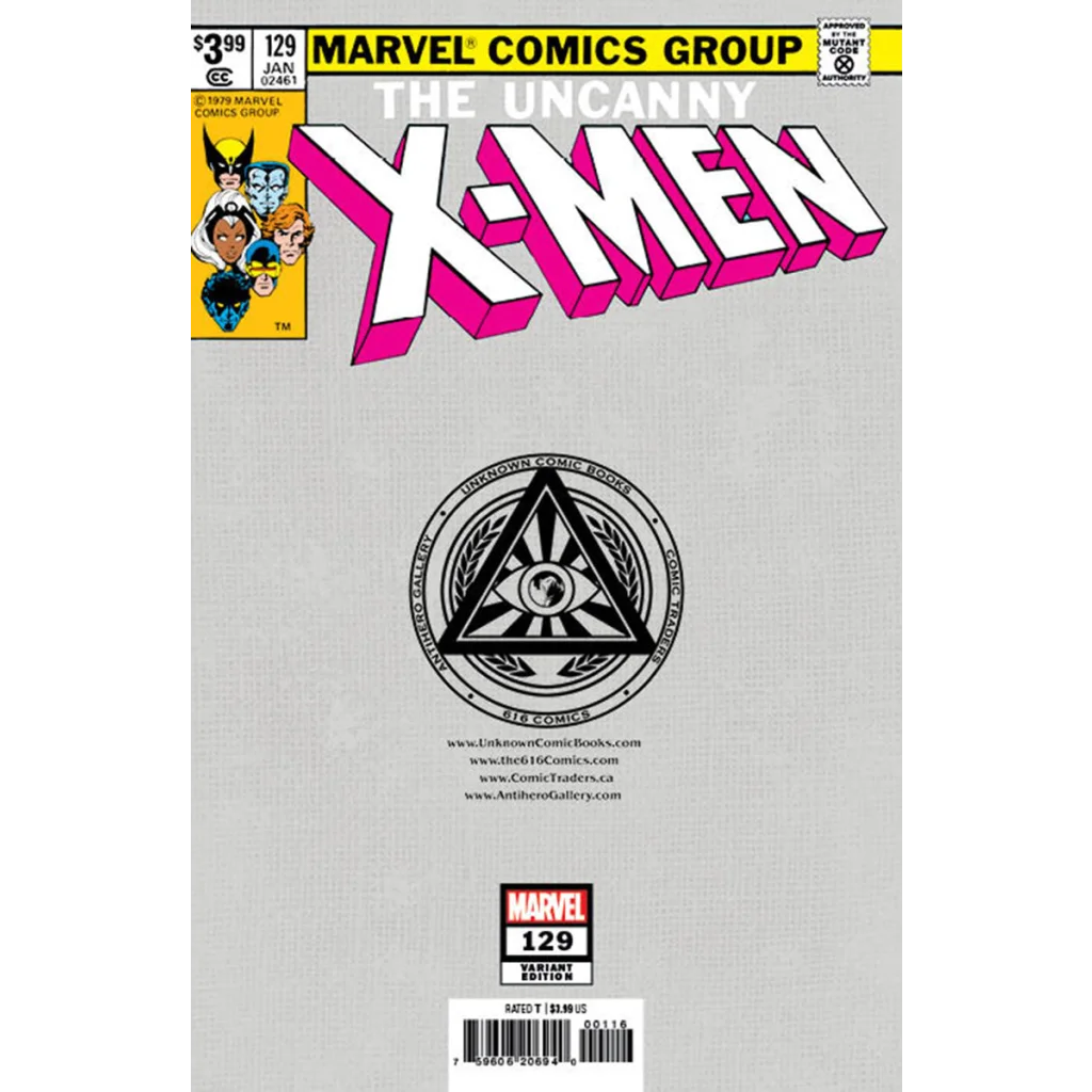 Signed X-Men Facsimile Edition Nathan Szerdy with minimalist comic book design