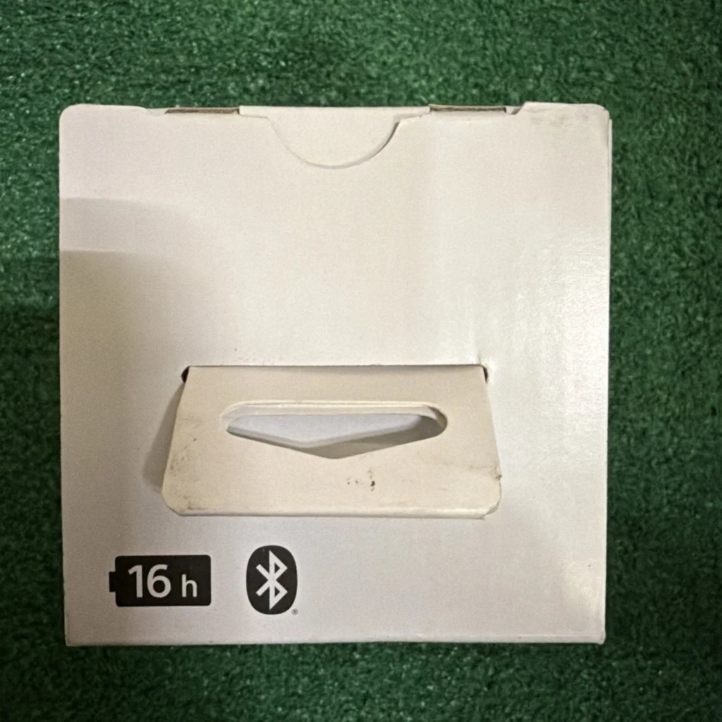 Sony SRS-XB13 black portable speaker white cardboard box with 16h Bluetooth logo