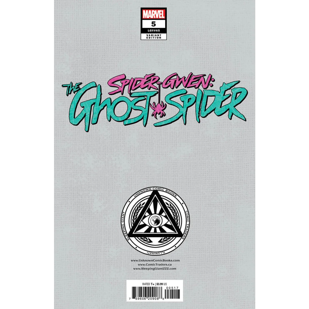 Marvel comic cover featuring Spider-Gwen Ghost-Spider #5 Ivan Tao Unknown Comics Ivan