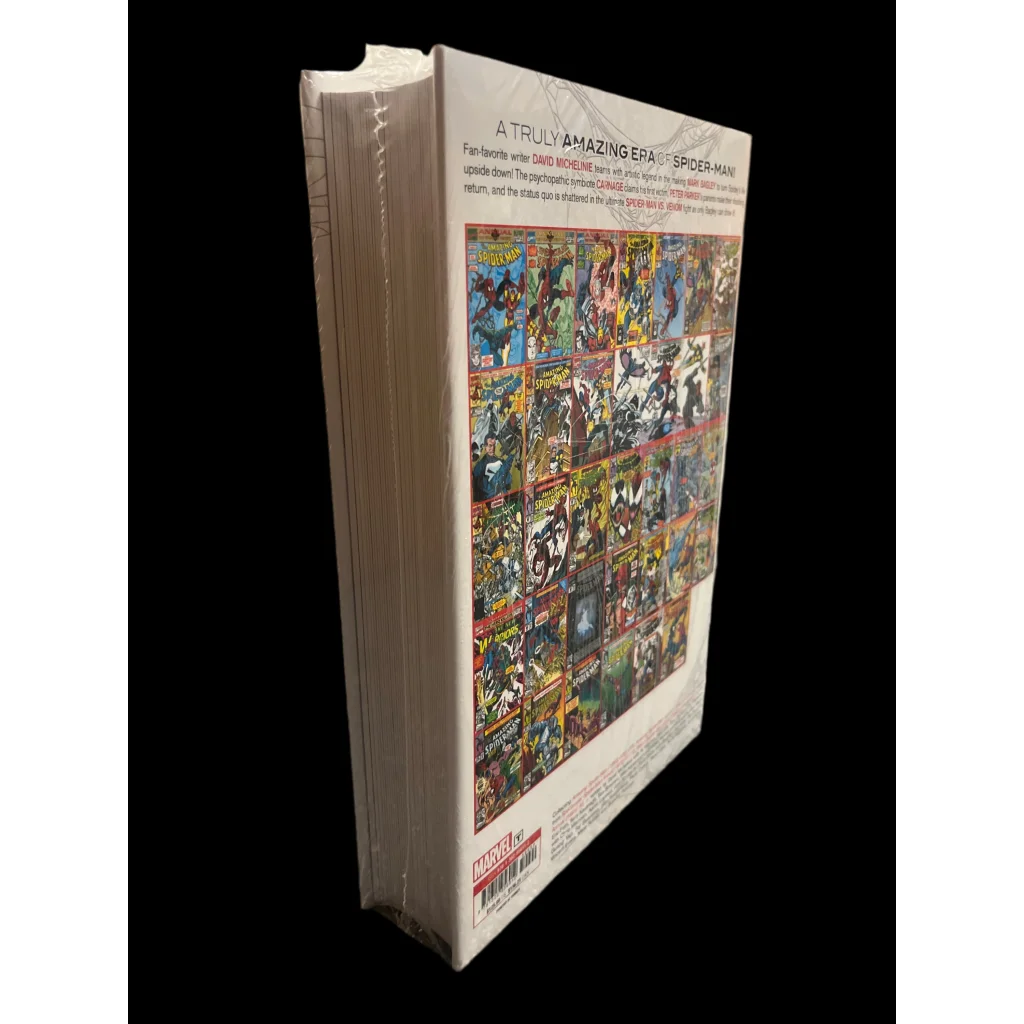 Thick plastic-wrapped Amazing Spider-Man Omnibus with classic comic cover collage