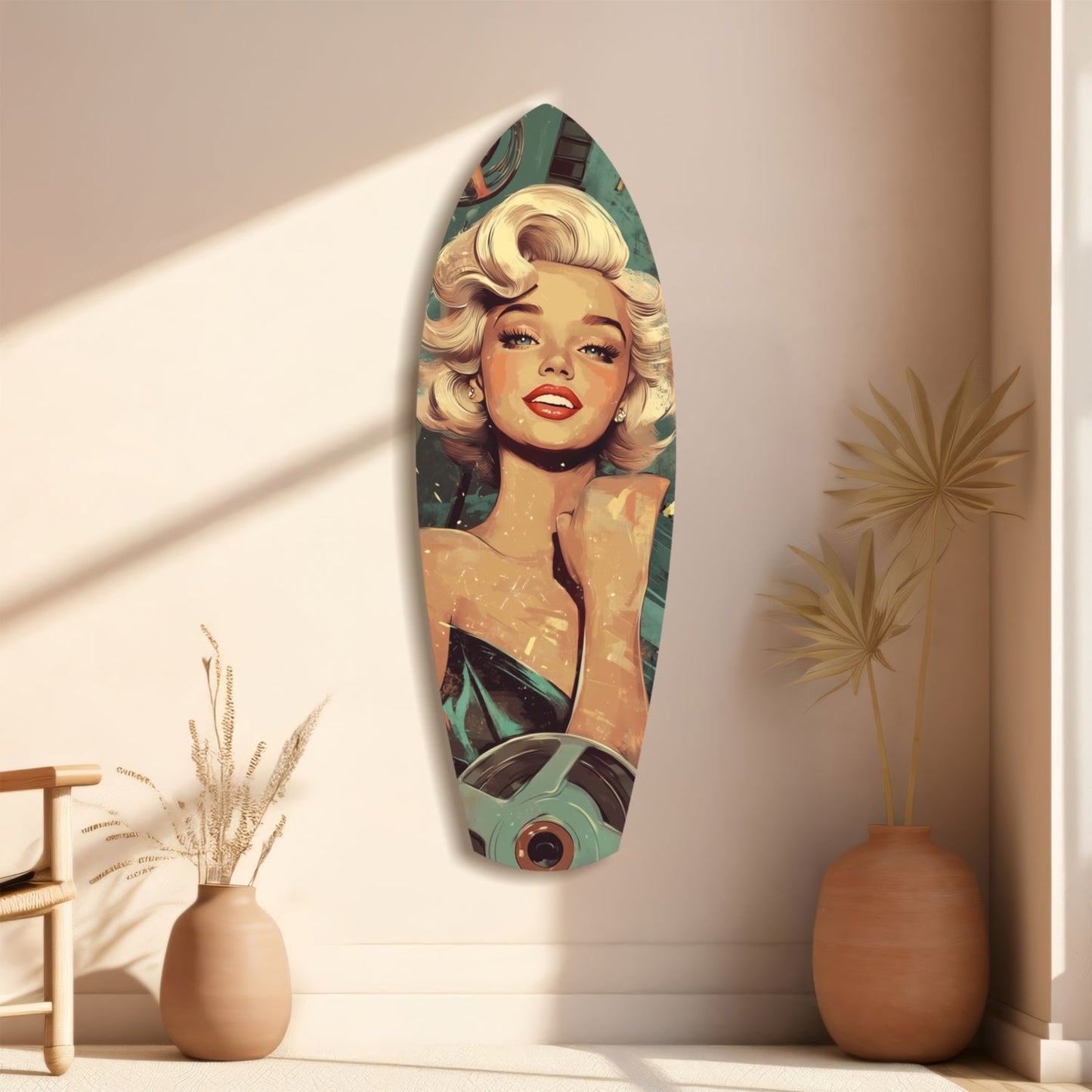 Hollywood Starlet V1 Glass Wall Art