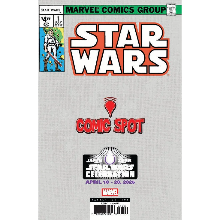 Star Wars comic book with Luke Skywalker cover from Star Wars Celebration 2025 Spot Tyler Variant