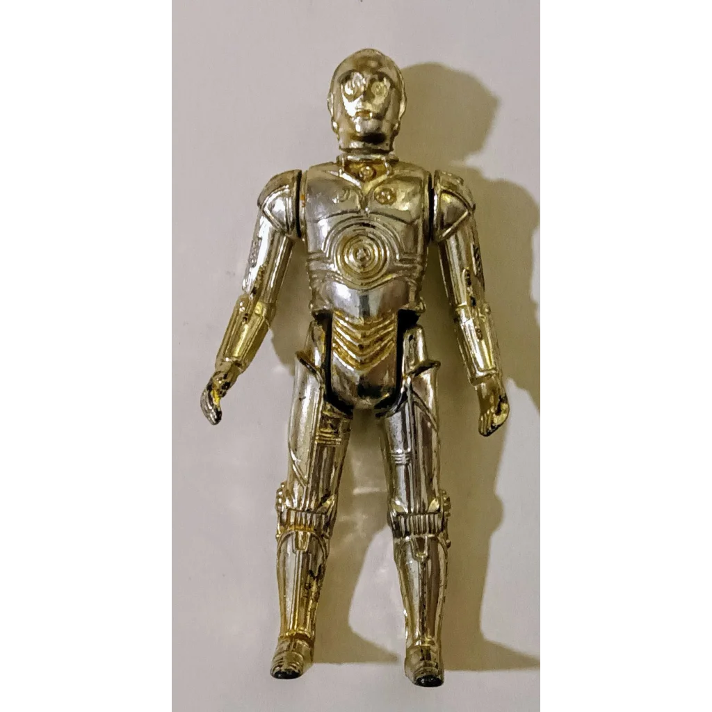 Shiny gold and silver Star Wars C-3PO action figure collectible