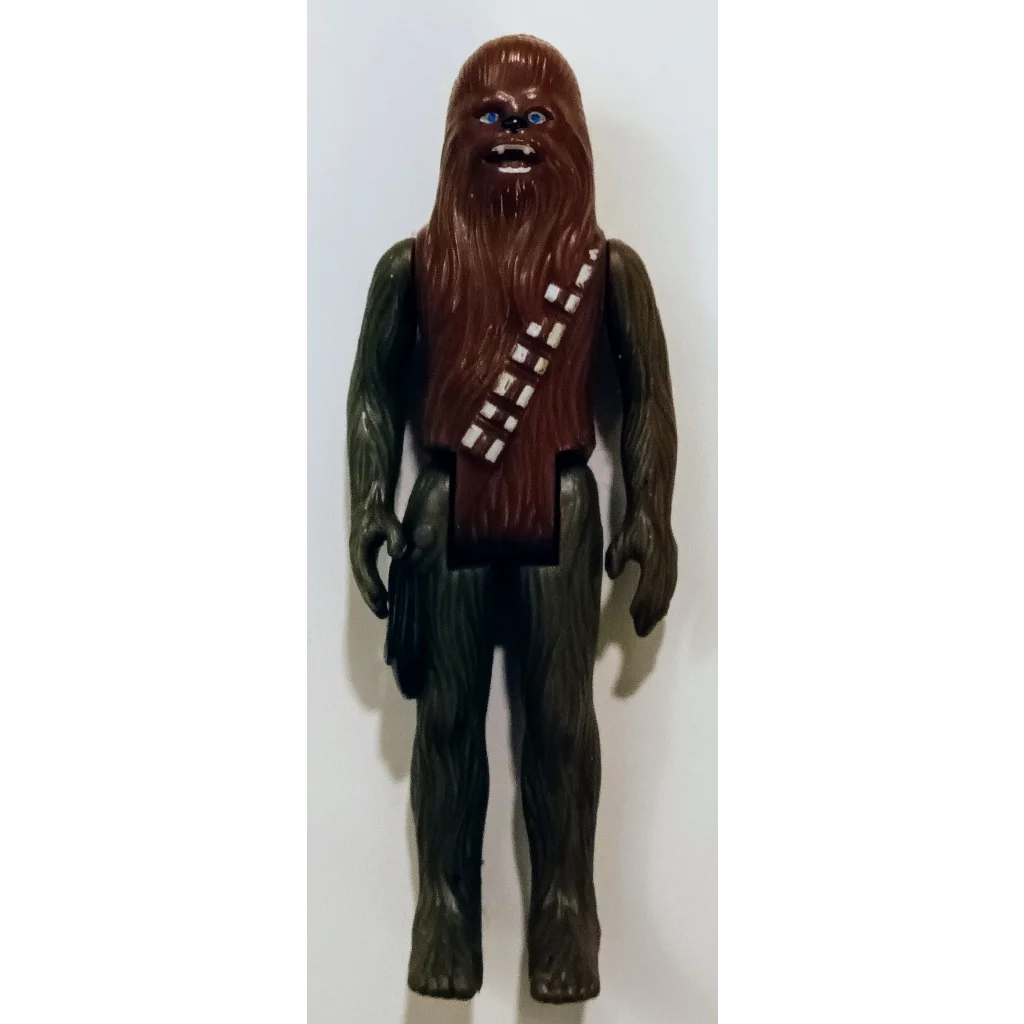 Vintage 1977 Kenner Chewbacca Star Wars action figure with brown fur