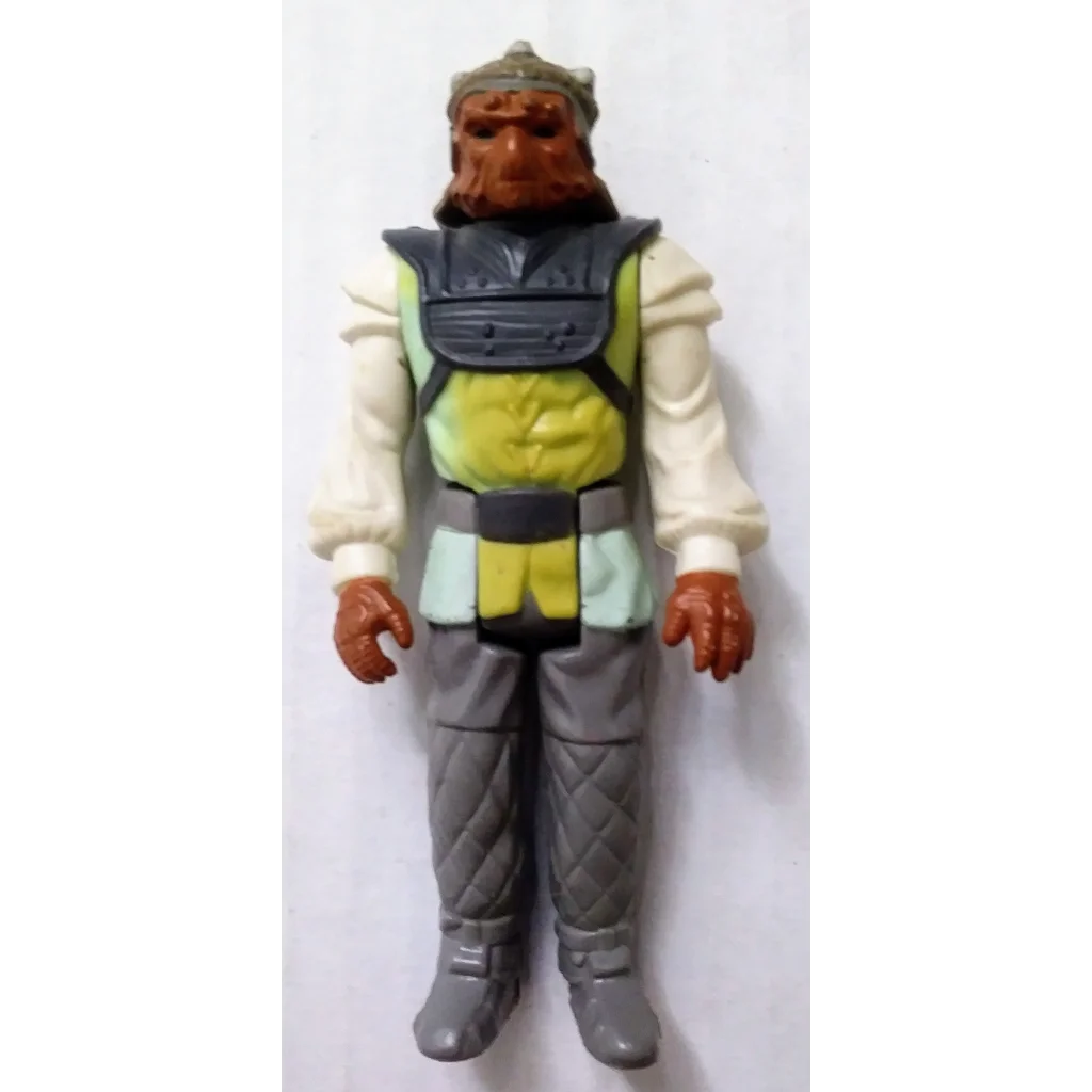 Vintage 1983 Star Wars action figure Nikto Skiff Guard with Chewbacca vest