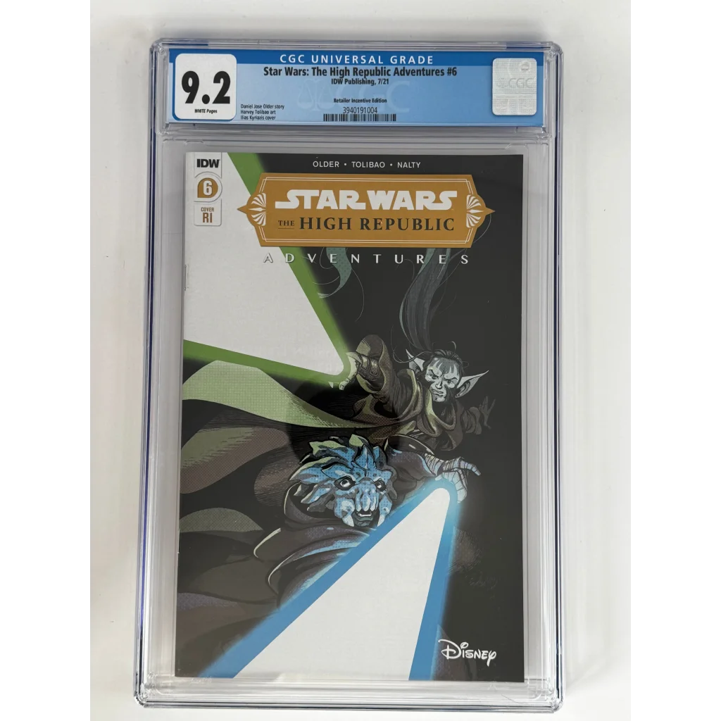 Star Wars High Republic Adventures #6 CGC 9.2 comic in case