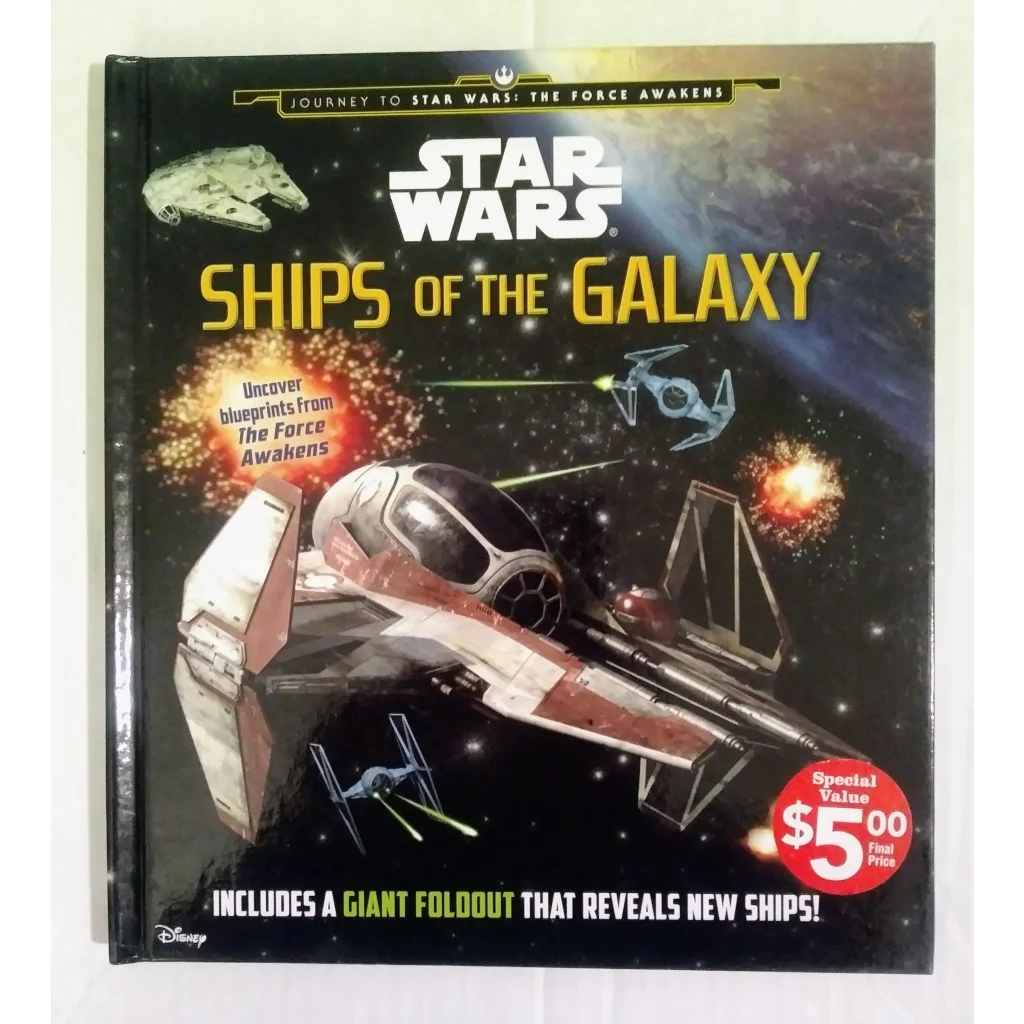 Star Wars Ships of the Galaxy giant foldout book with value tag