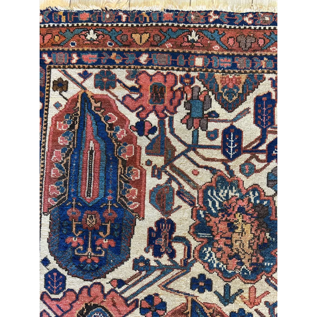 Stunning 1920s Persian Malayar rug with cotton foundation