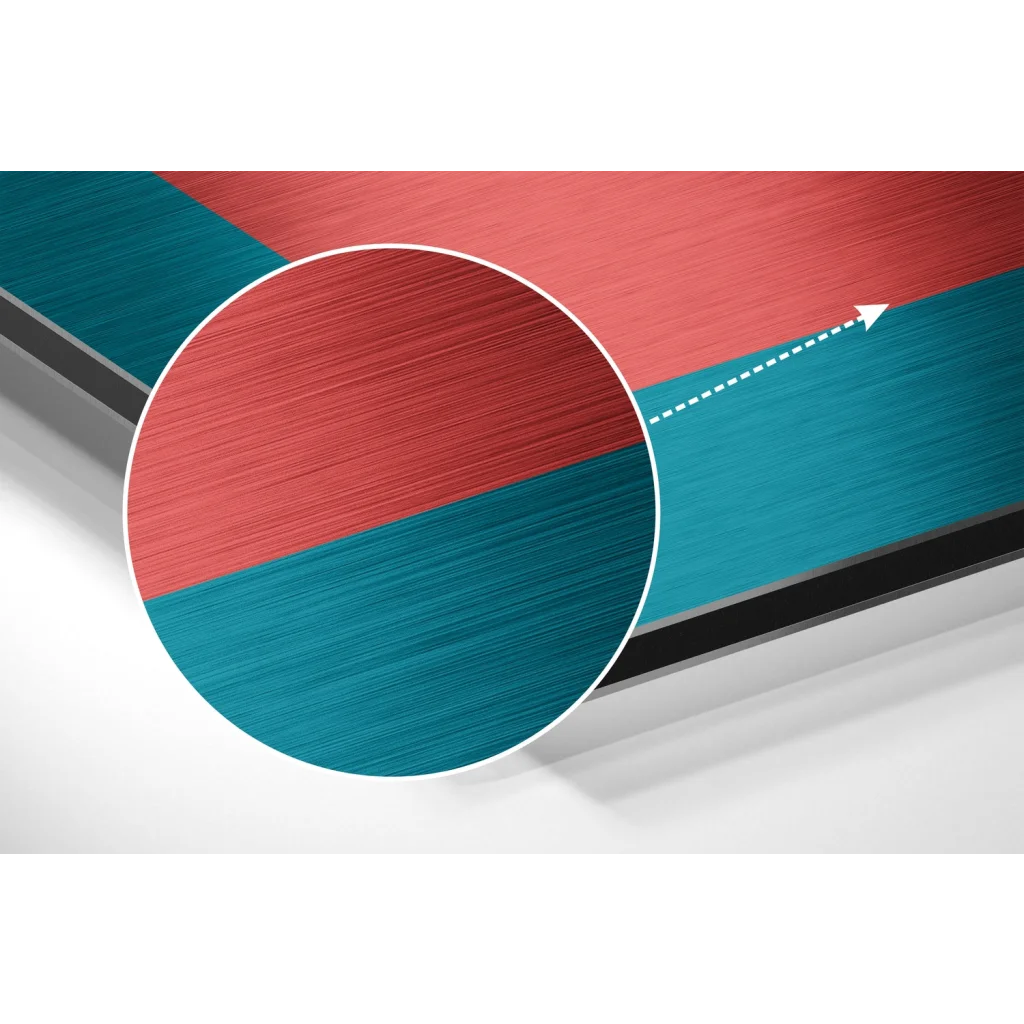 Stunning teal coral bust art on brushed aluminium dibond print