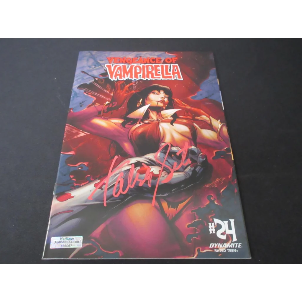 Talisa Soto Signed Vengeance of Vampirella Comic Book Heritage COA image