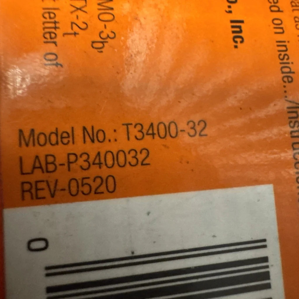 Terro T3400-32 home pest control orange label rev-0520 t3400-32