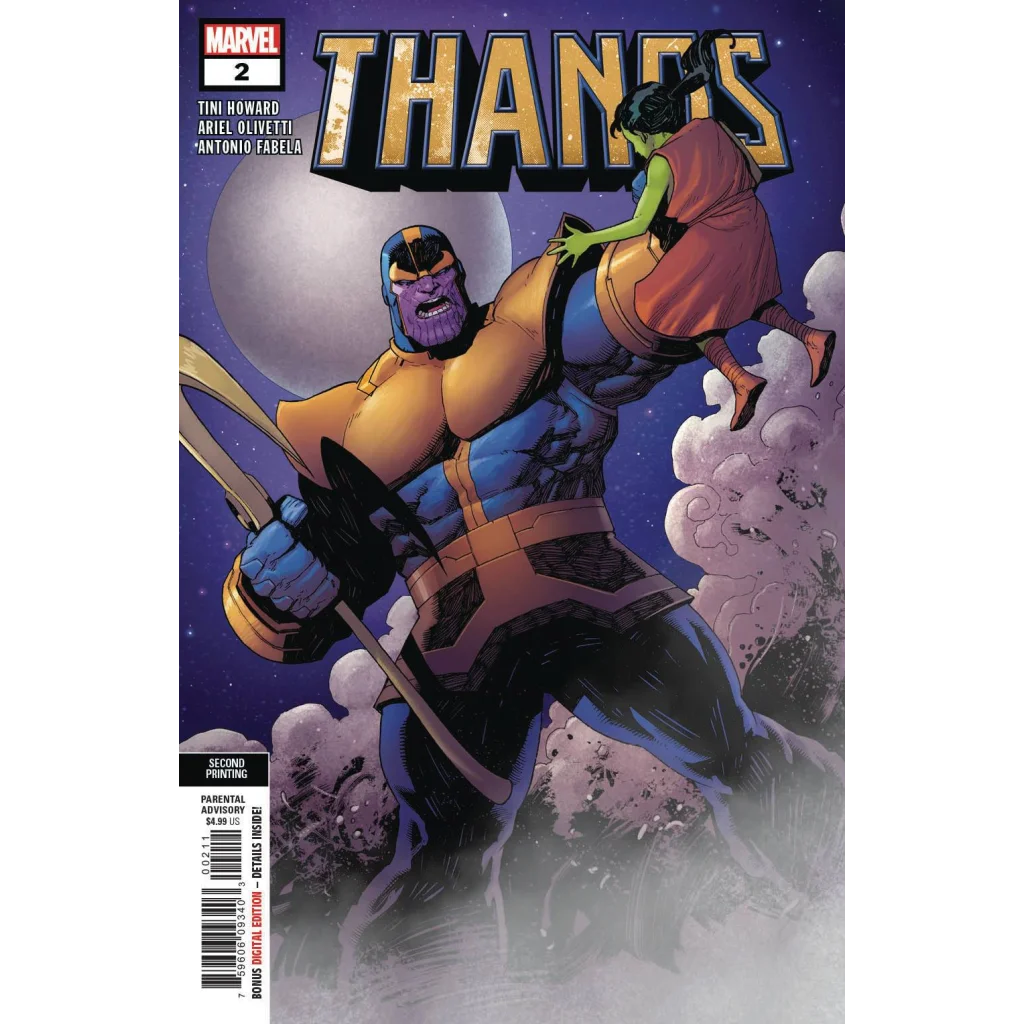 Thanos #2 (of 6) 2nd Printing Olivetti Variant | Unknown Comics Exclusive | vintageantiquesgifts.com