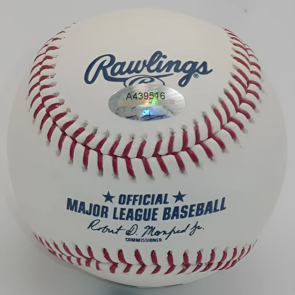 Thomas Ian Nicholas autographed white Rawlings MLB baseball with red stitching