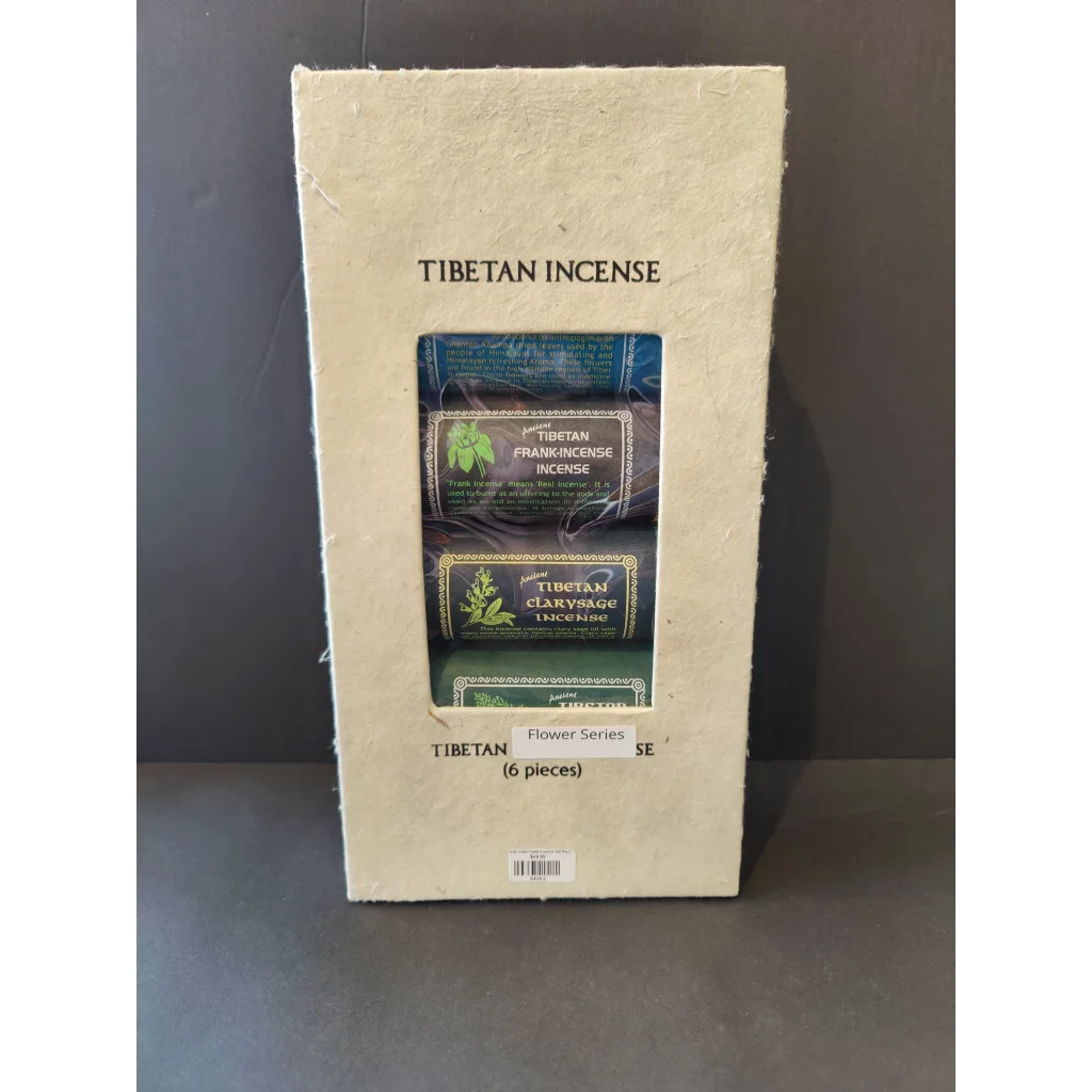 Tibetan handmade incense gift pack with frankincense and clary sage