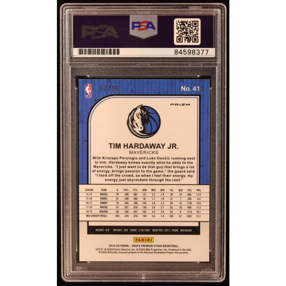 Graded Tim Hardaway Jr NBA trading card in Tim Hardaway Jr Signed PSA Basketball Card product