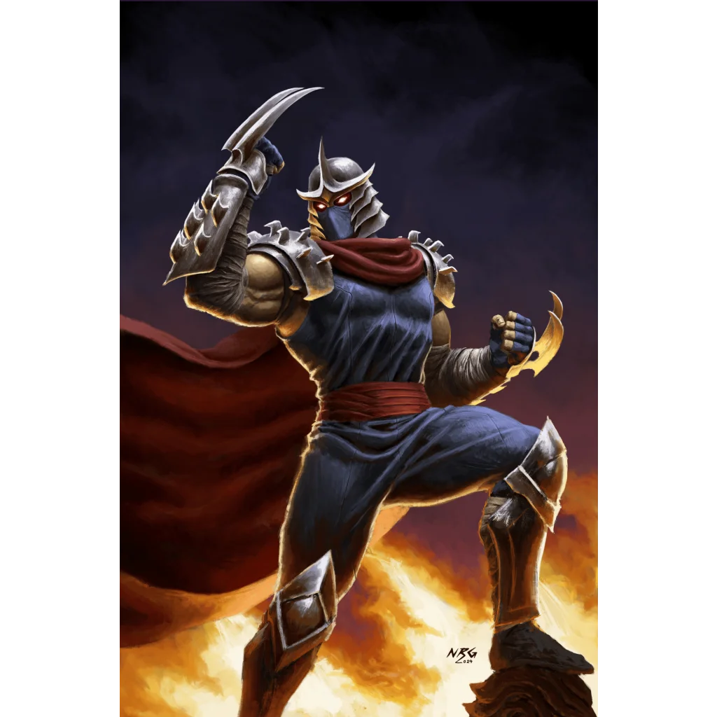 TMNT Shredder East Coast Comics Exclusive NRG Variant with helmet, arm blades, cape