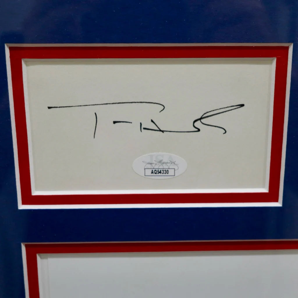 Tom Hanks autographed Forrest Gump movie poster frame with black ink signature