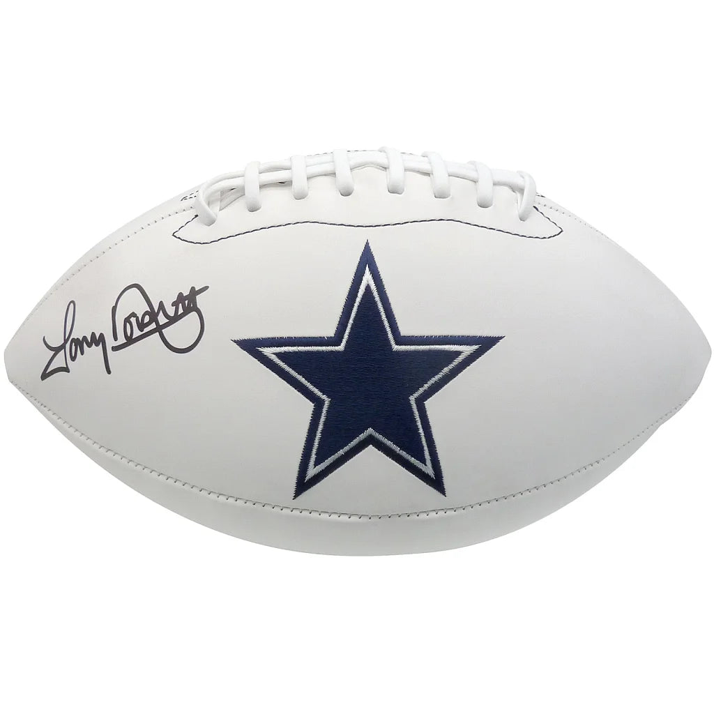 Tony Dorsett autographed Dallas Cowboys football with blue star