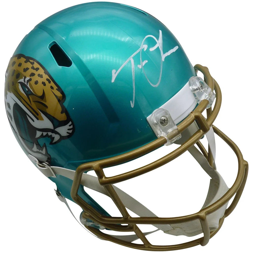 Trevor Lawrence autographed Jacksonville Jaguars Flash Alternate helmet