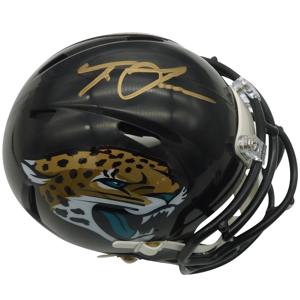 Trevor Lawrence autographed Jacksonville Jaguars mini helmet