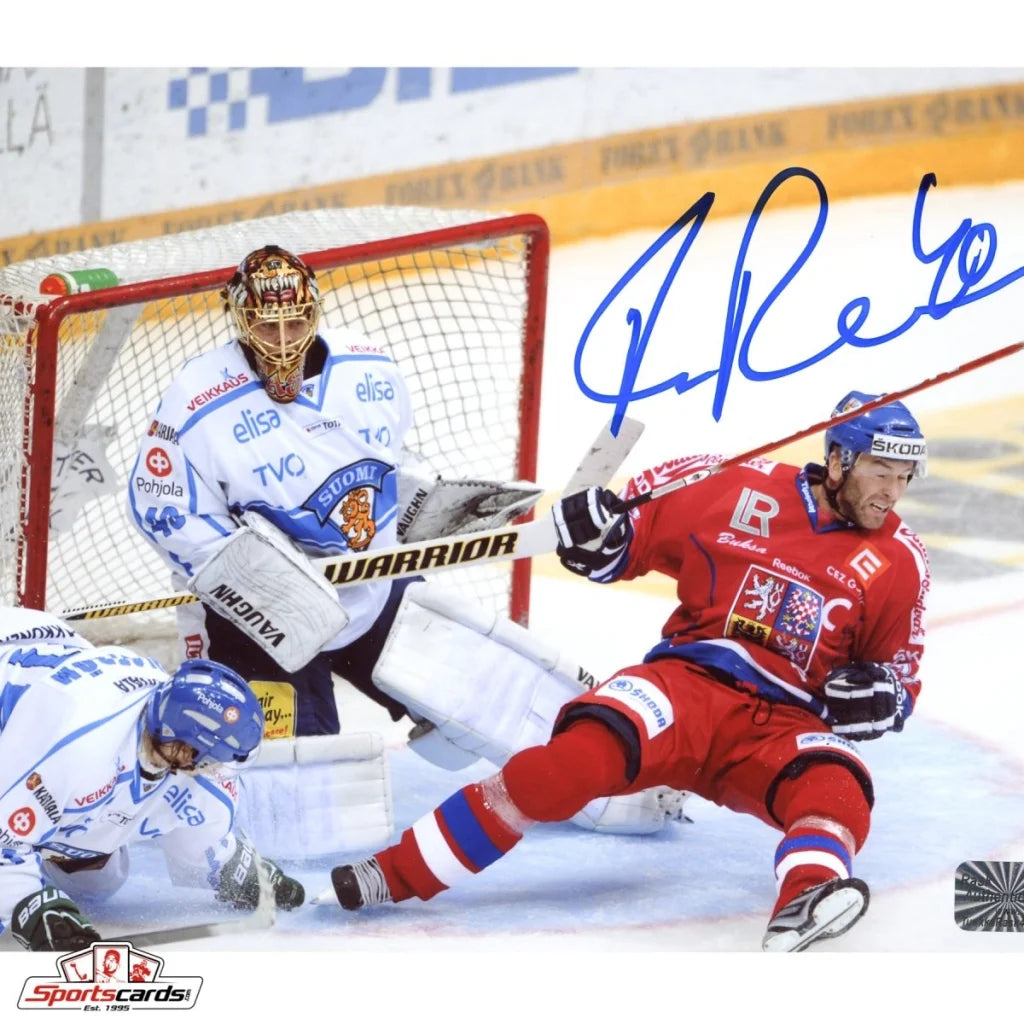 Tuukka Rask signed 8x10 photo in red jersey with r logo