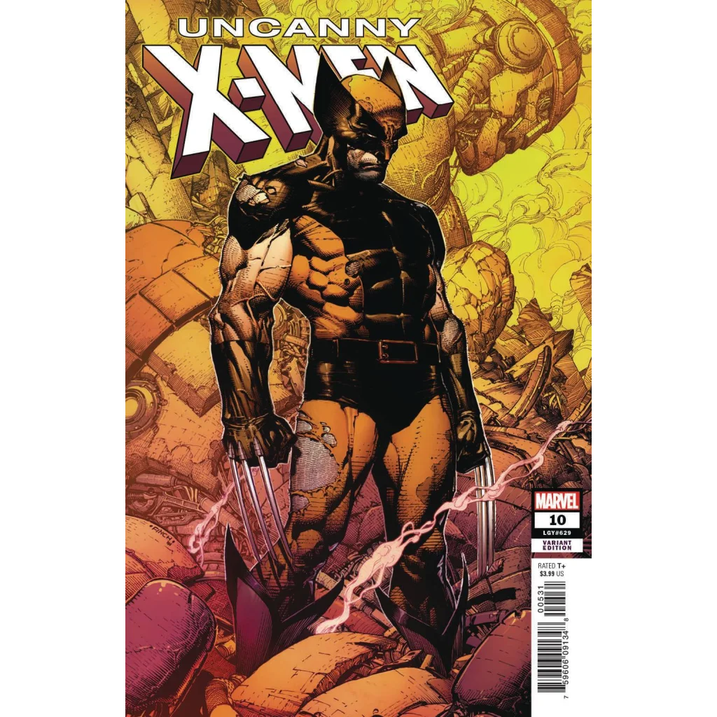 Comic book cover featuring Wolverine from UNCANNY X-MEN 10 FINCH VAR by David Finch