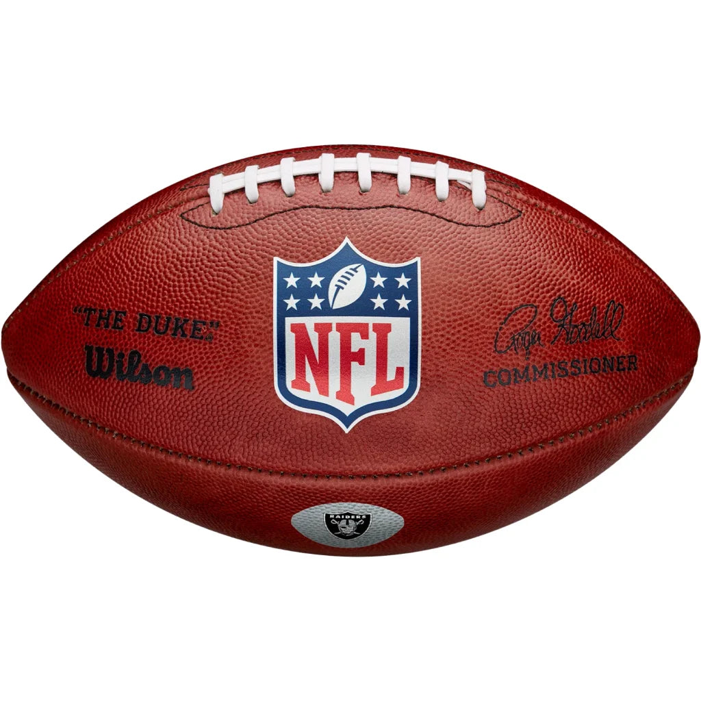 Official Las Vegas Raiders Wilson Duke NFL leather football