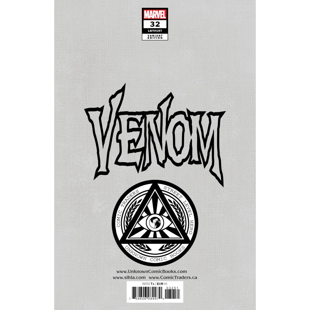 Comic book cover for Marvel Venom #32 Variant King In Black Epic Symbiote Battle