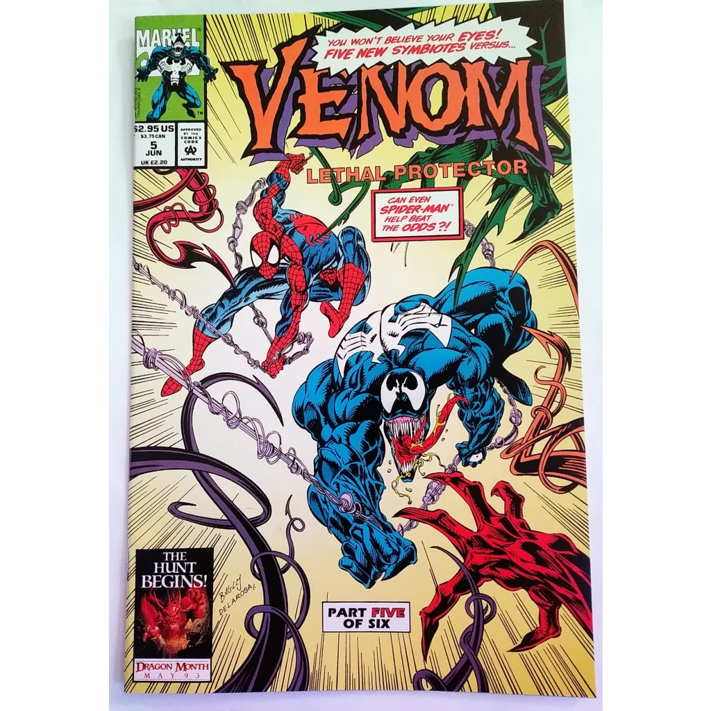 Venom Lethal Protector Issue 5 first appearance Marvel Comics