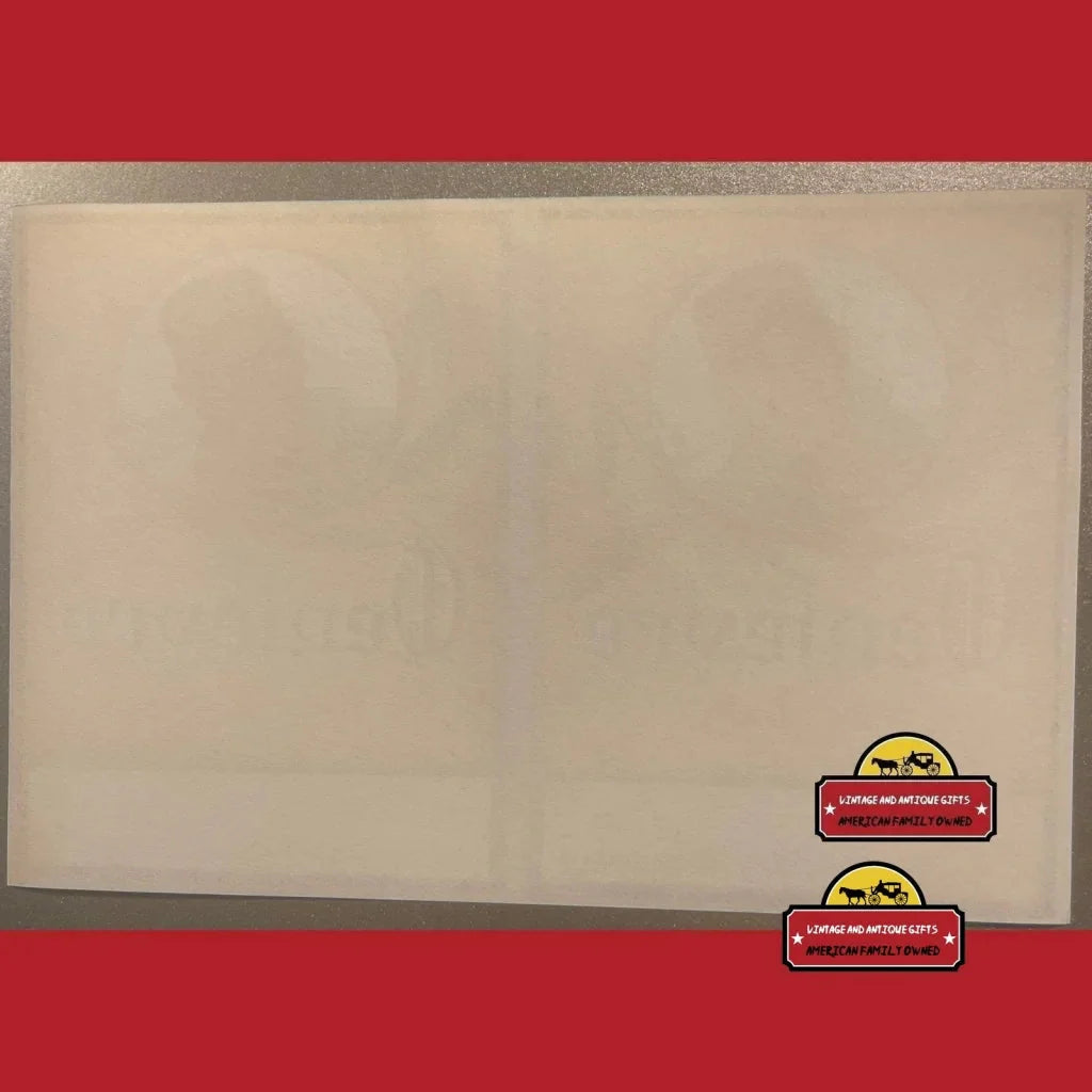 Blank beige notepad with red borders and stickers for Genievre Pur collectors
