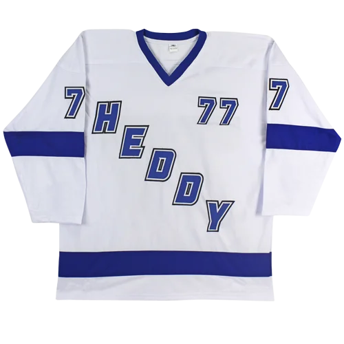 Victor Hedman autographed Tampa Bay white #77 custom jersey