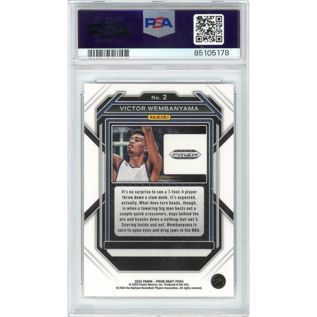 Victor Wembanyama PSA 10 Gem Mint Prizm Rookie Card 2023