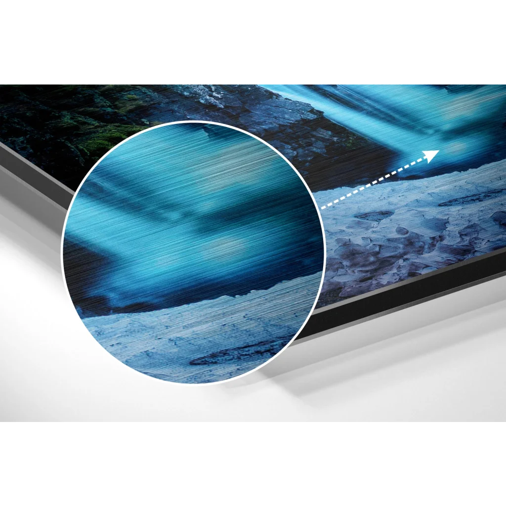 Stunning Aurora Brushed Aluminium Dibond Wall Art | Modern Wall Art Decor | vintageantiquesgifts.com